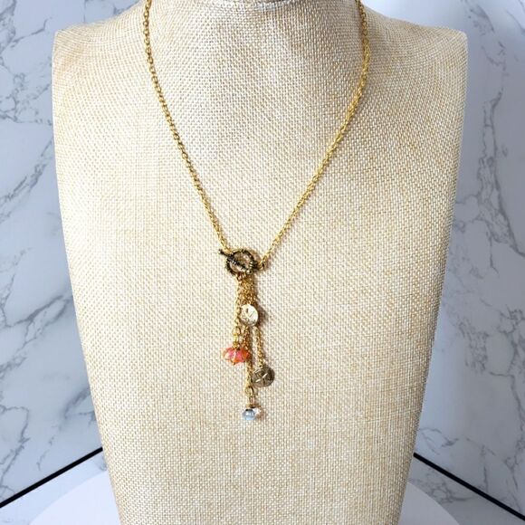 Simply Sydney Jewelry - ARTISAN Toggle Sand Dollar Charm and Bead Necklace